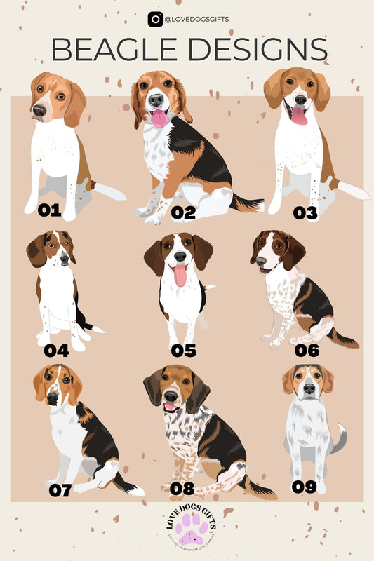 Christmas Beagle Ornament | Snowflakes and Stars ywd4kc-br.myshopify.com