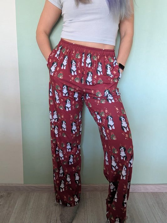 Christmas Bernedoodle Pajama Pants ywd4kc-br.myshopify.com