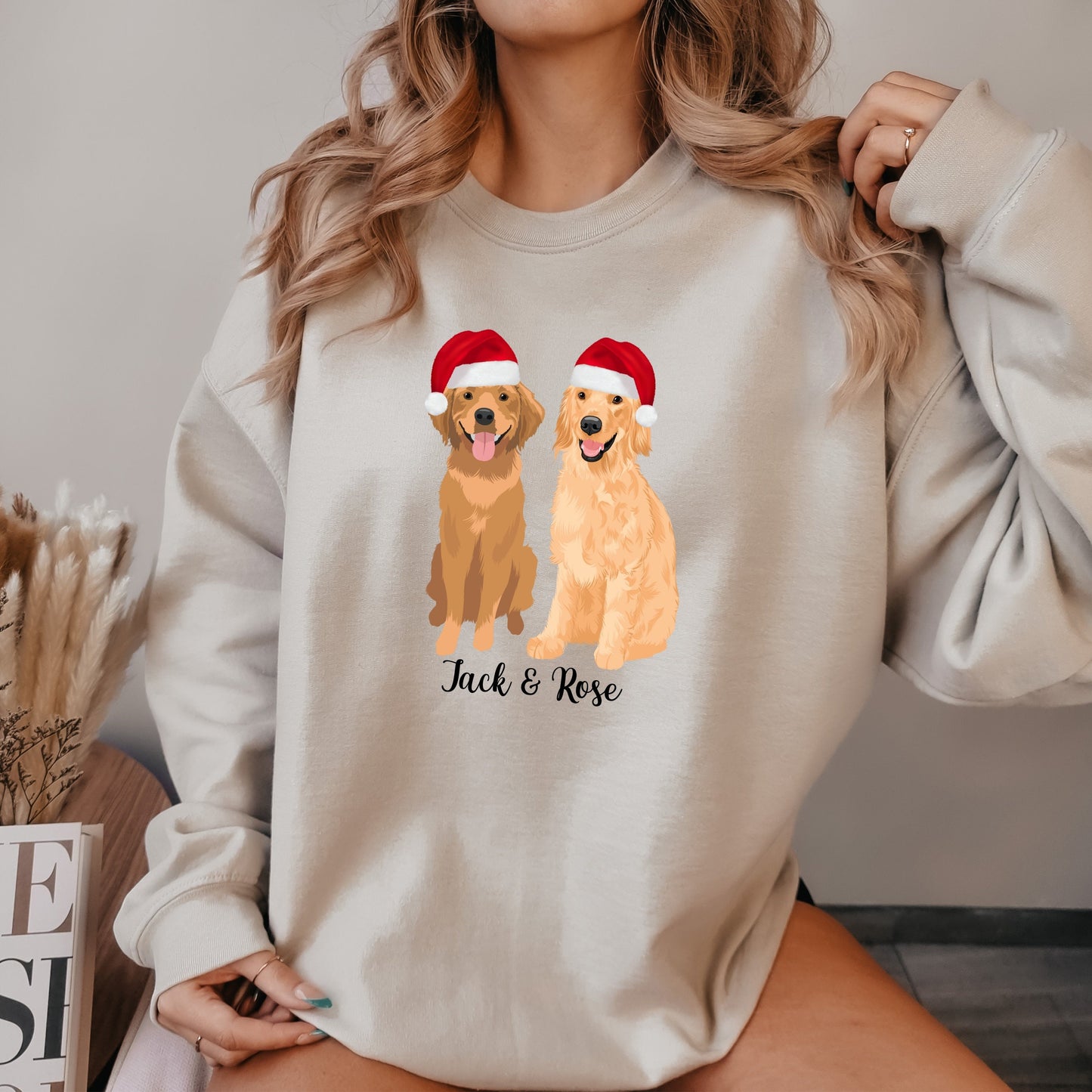 Christmas Golden Retriever sweatshirt, golden retriever gifts, red golden retriever shirt, golden retriever mom sweatshirt, dog dad sweater ywd4kc-br.myshopify.com