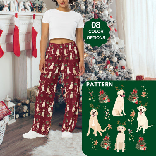 Christmas Yellow Labrador Pajama Pants ywd4kc-br.myshopify.com