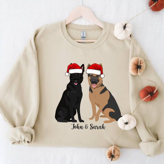 Christmas german shepherd sweatshirt, dog mom xmas sweater, shepherd gifts, sister birthday gift, labour day gift, halloween shepherd shirt ywd4kc-br.myshopify.com
