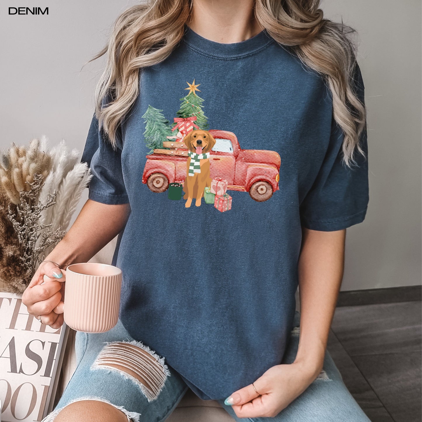Christmas golden retriever shirt, comfort colors t-shirt, retriever gifts, retriever halloween shirt, fall golden retriever, dog mom tee ywd4kc-br.myshopify.com