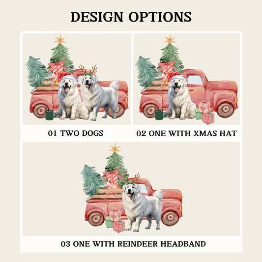 Great Pyrenees Christmas Truck Sweatshirt ywd4kc-br.myshopify.com