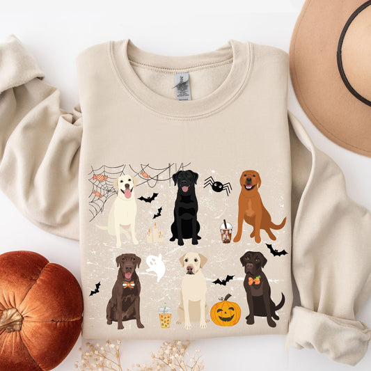 Halloween Labrador Sweatshirt | Spooky Dog Shirt ywd4kc-br.myshopify.com