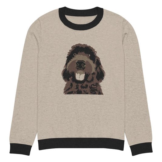 Knitted Chocolate Goldendoodle Sweater ywd4kc-br.myshopify.com