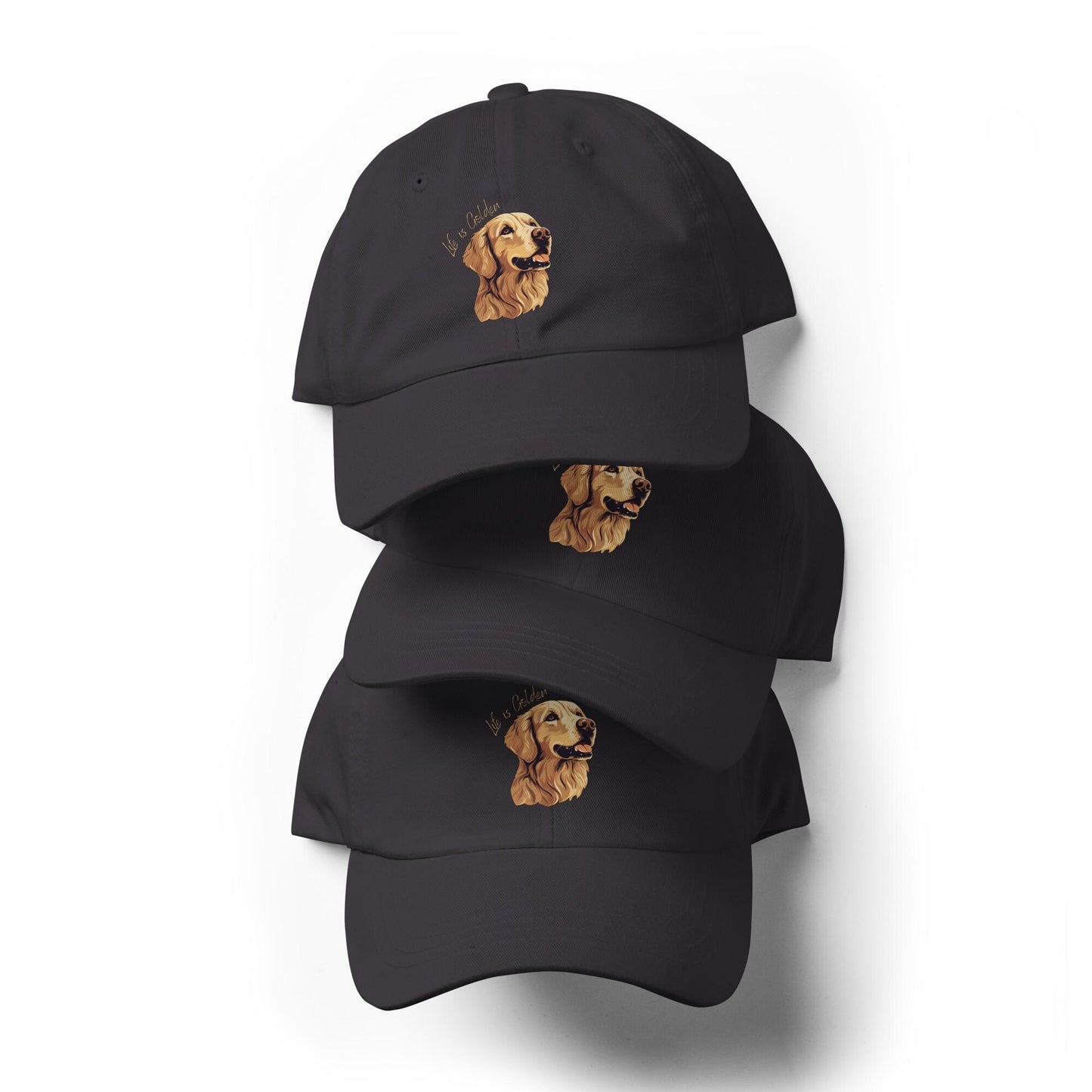 Life is Golden Retriever Hat | Dog Mom & Dog Dad Hat ywd4kc-br.myshopify.com