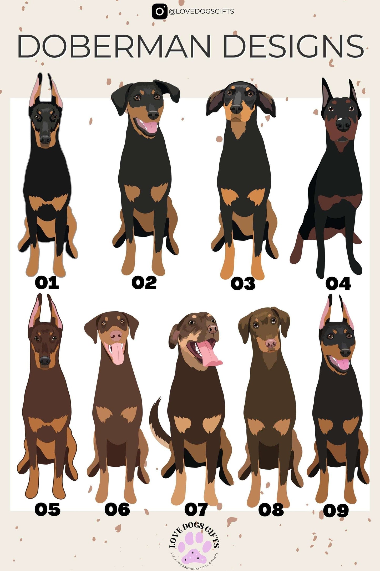 Mix & Match Personalized Dog Breed Whiskey Glass ywd4kc-br.myshopify.com