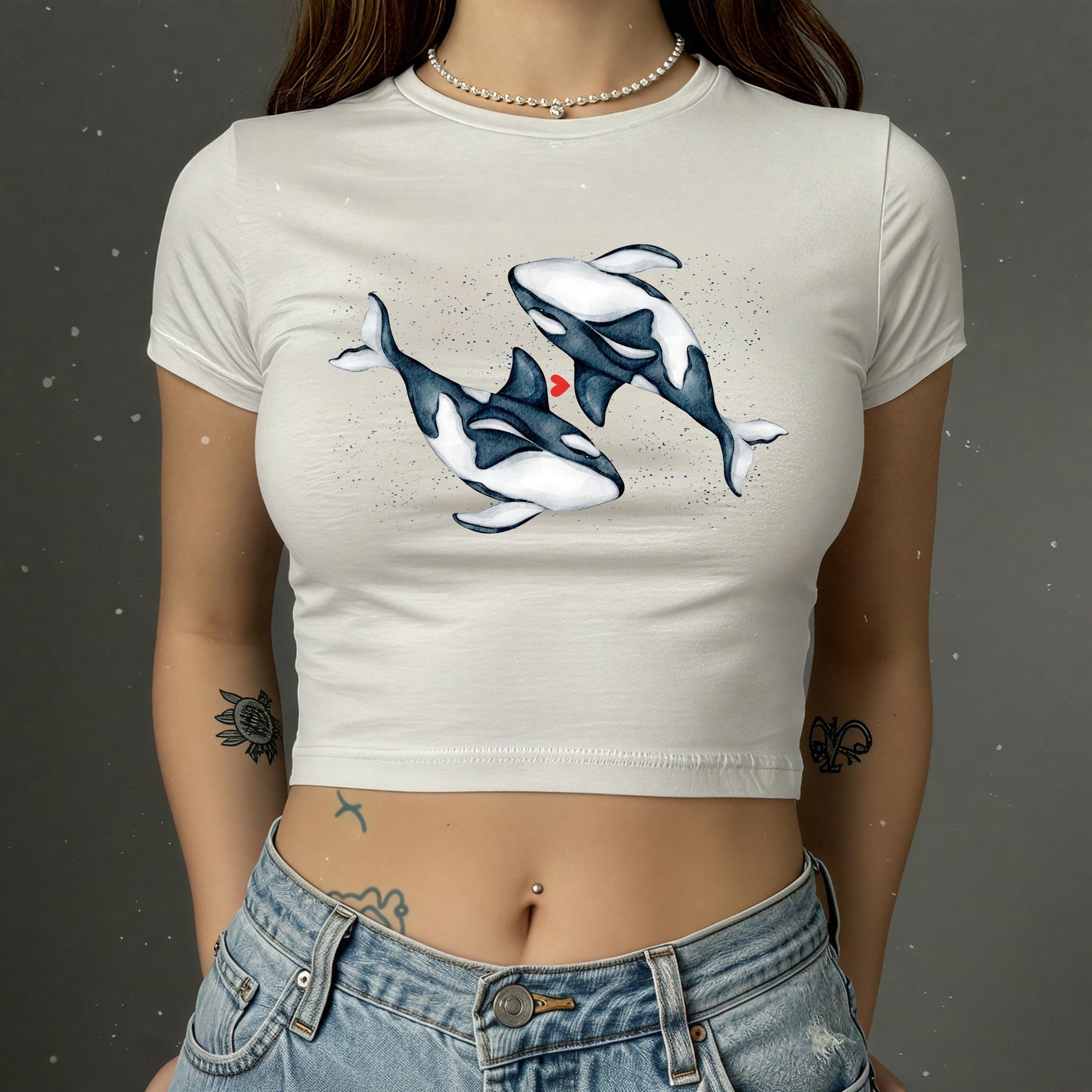 Orca Whale Baby Tee | 90s style Clothing ywd4kc-br.myshopify.com