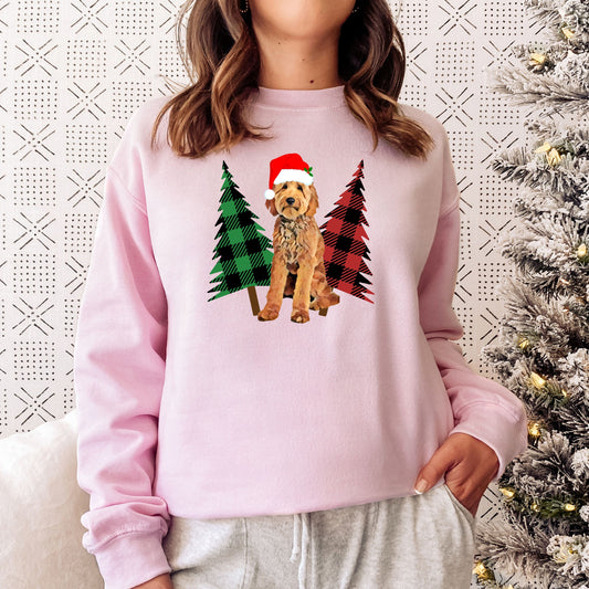 Plaid Christmas Tree Doodle Sweatshirt ywd4kc-br.myshopify.com