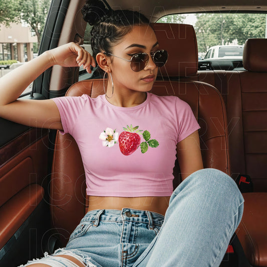 Wild Strawberry Baby Tee | Cutecore Trends ywd4kc-br.myshopify.com
