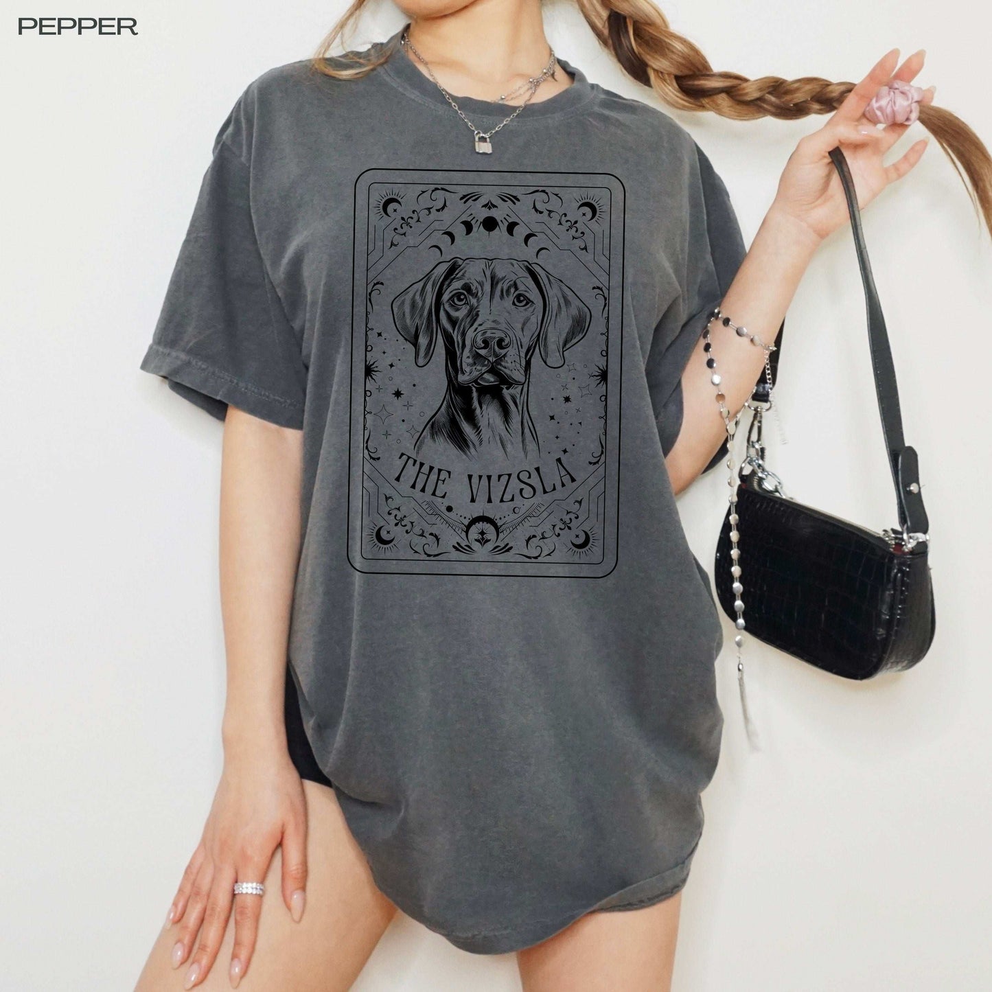 Hungarian Pointer Vizsla Shirt Tarot, vizsla gift, comfort colors shirt, dog mom shirt, vizsla mom tee, summer trend, daughter gift for her
