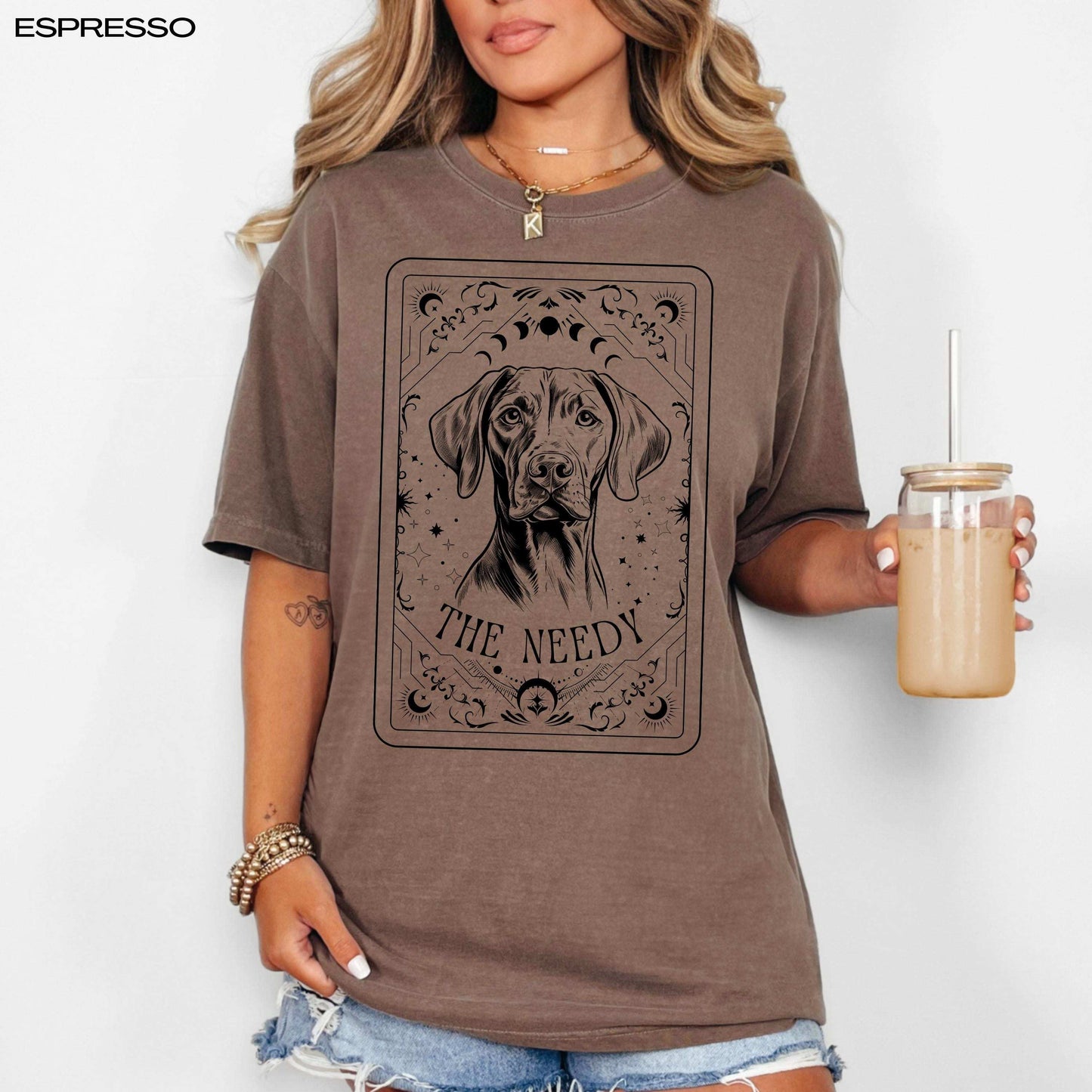Tarot Vizsla Shirt, Hungarian pointer, comfort colors t-shirt, vizsla gift, vizsla pajamas, vizsla mom birthday gift, vizla mothers day gift