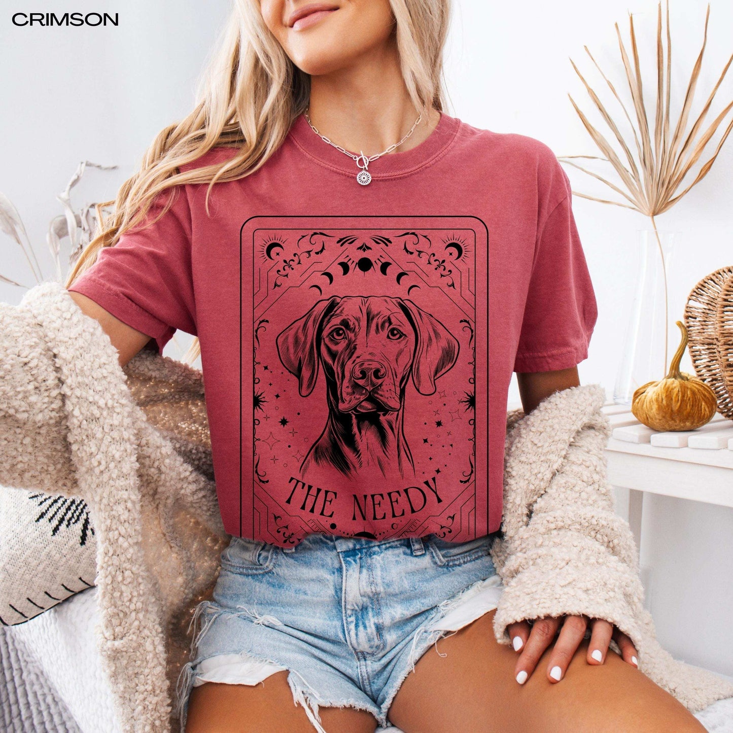 Tarot Vizsla Shirt, Hungarian pointer, comfort colors t-shirt, vizsla gift, vizsla pajamas, vizsla mom birthday gift, vizla mothers day gift