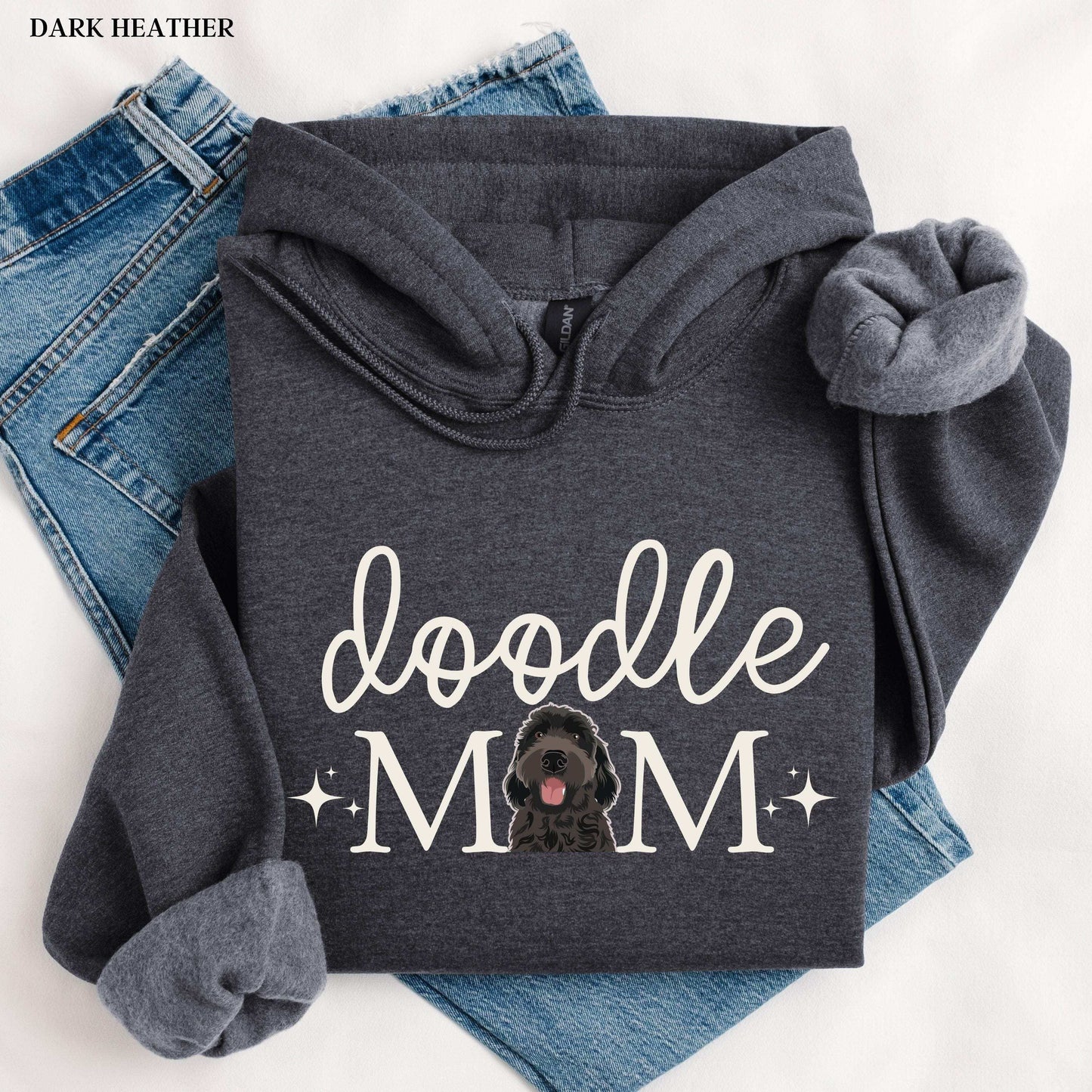 Black golden doodle mama shirt for doodle owners, pet mom shirt, labradoodle, goldendoodle sweatshirt, summer gift for her mother