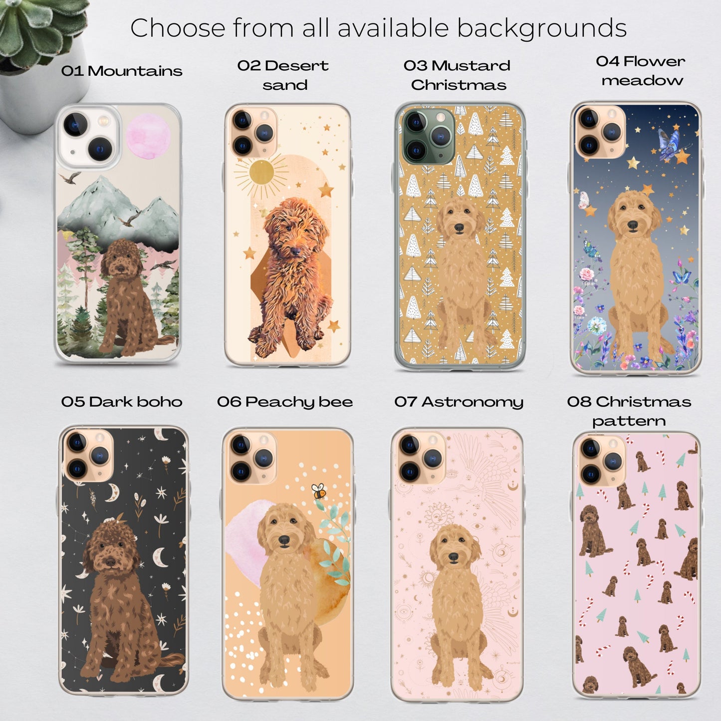 Bernedoodle Phone Case, Goldendoodle iPhone 14 case Bernadoodle Gifts, Bernedoodle Mom, Bee Phone Case, Newfypoo, Labradoodle Mom Gift