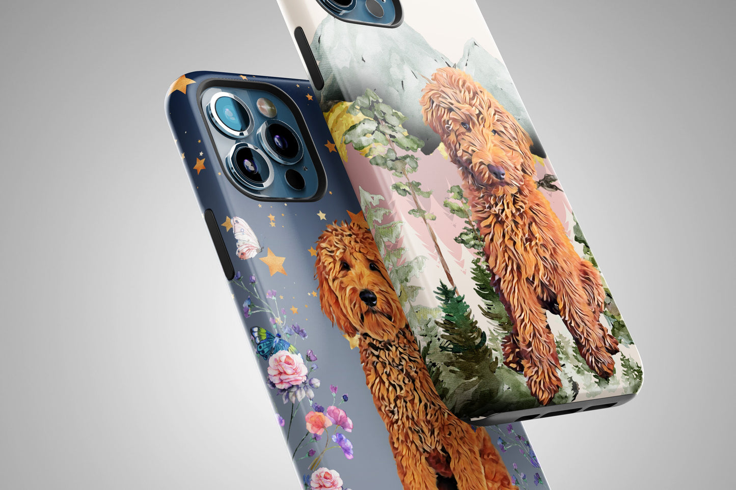 Goldendoodle Phone case, Dog Phone Case, Golden doodle Gift, Portrait Dog iPhone 14 case, Labradoodle, Doodle Christmas Gift, Doodle Mama