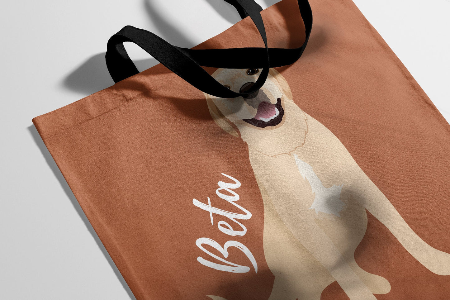 Personalized yellow labrador retriever tote bag brown, labrador retriever gifts, labrador gifts, lab mom gifts, grocery bag, shopping bag