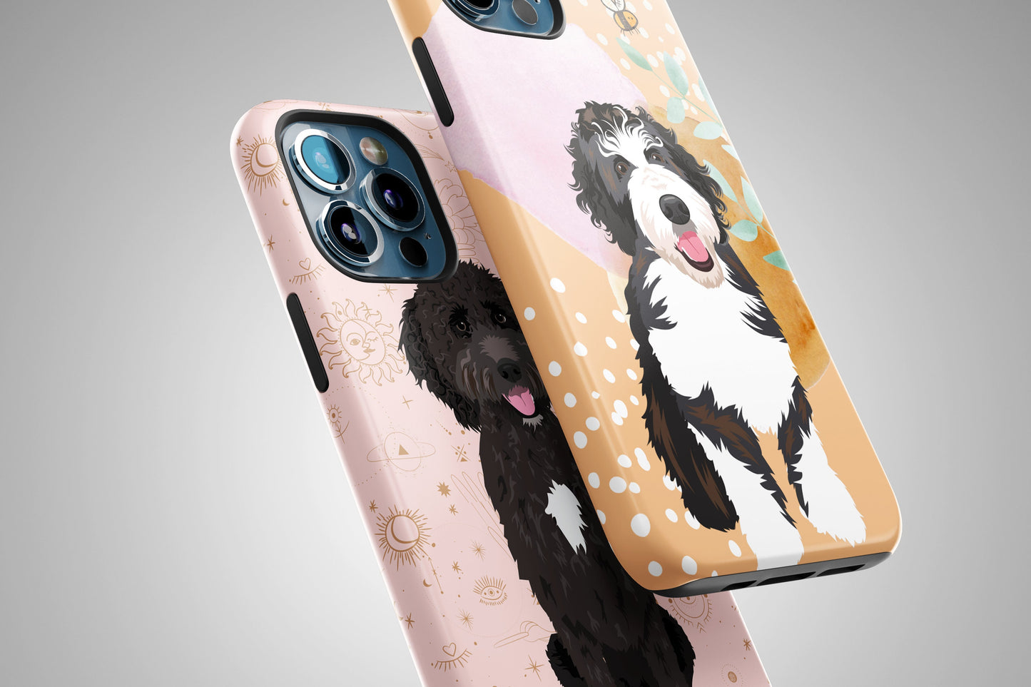 Golden doodle case for iphone, doodle mom gift, doodle lover gift, dog mom phone cover, black labradoodle phone case, bernedoodle phone case