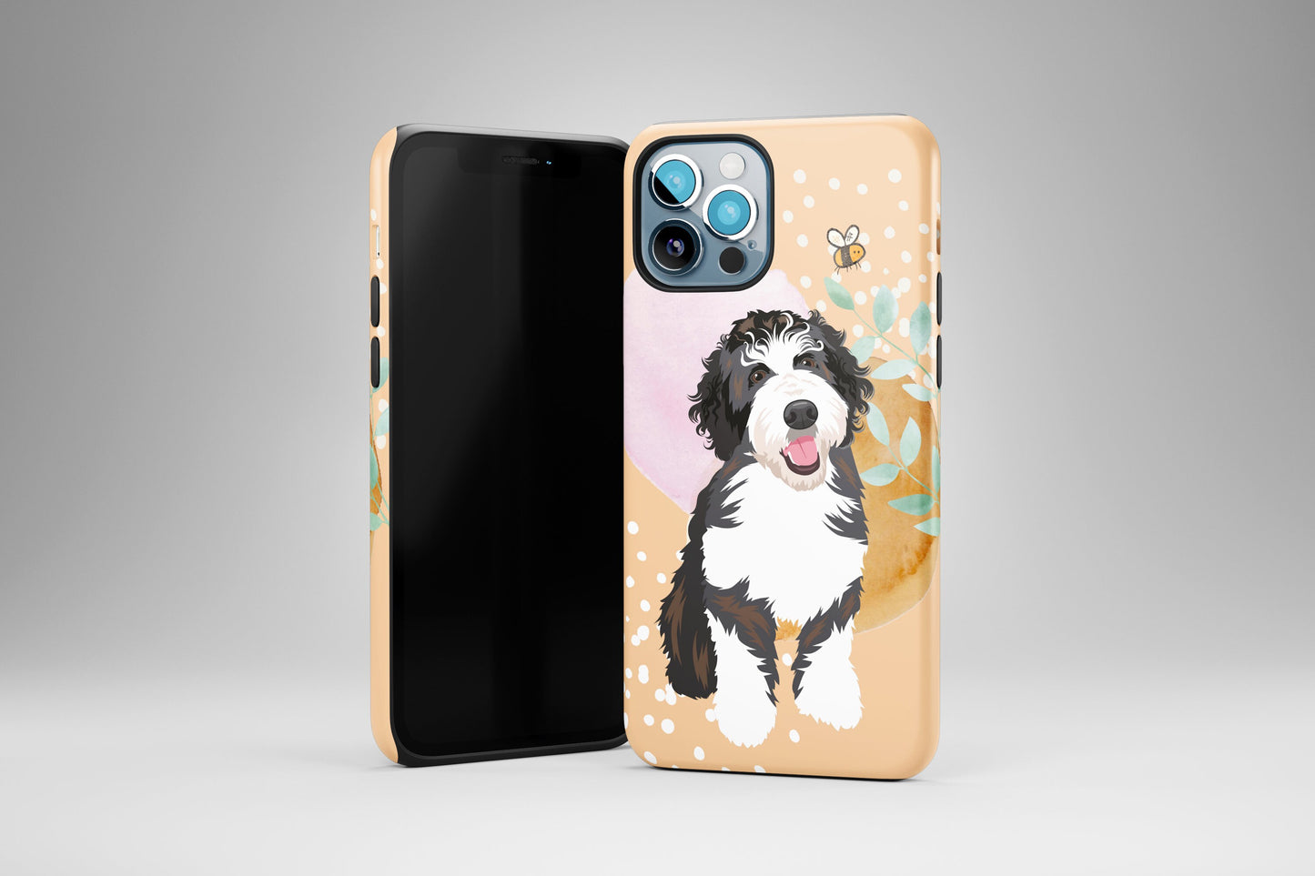 Goldendoodle Phone case, Dog Phone Case, Golden doodle Gift, Portrait Dog iPhone 14 case, Labradoodle, Doodle Christmas Gift, Doodle Mama