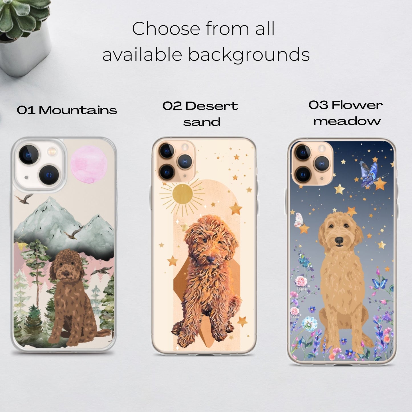 Goldendoodle Phone case, Dog Phone Case, Golden doodle Gift, Portrait Dog iPhone 14 case, Labradoodle, Doodle Christmas Gift, Doodle Mama