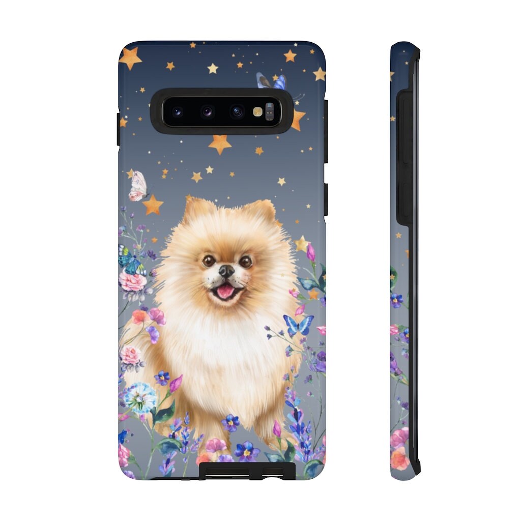 Pomeranian Spitz Phone Case, iPhone 14 Case, Black Pomeranian Gifts, Pom Mom Gifts, Fall Pomeranian, Pom Gifts, Pomeranian Christmas