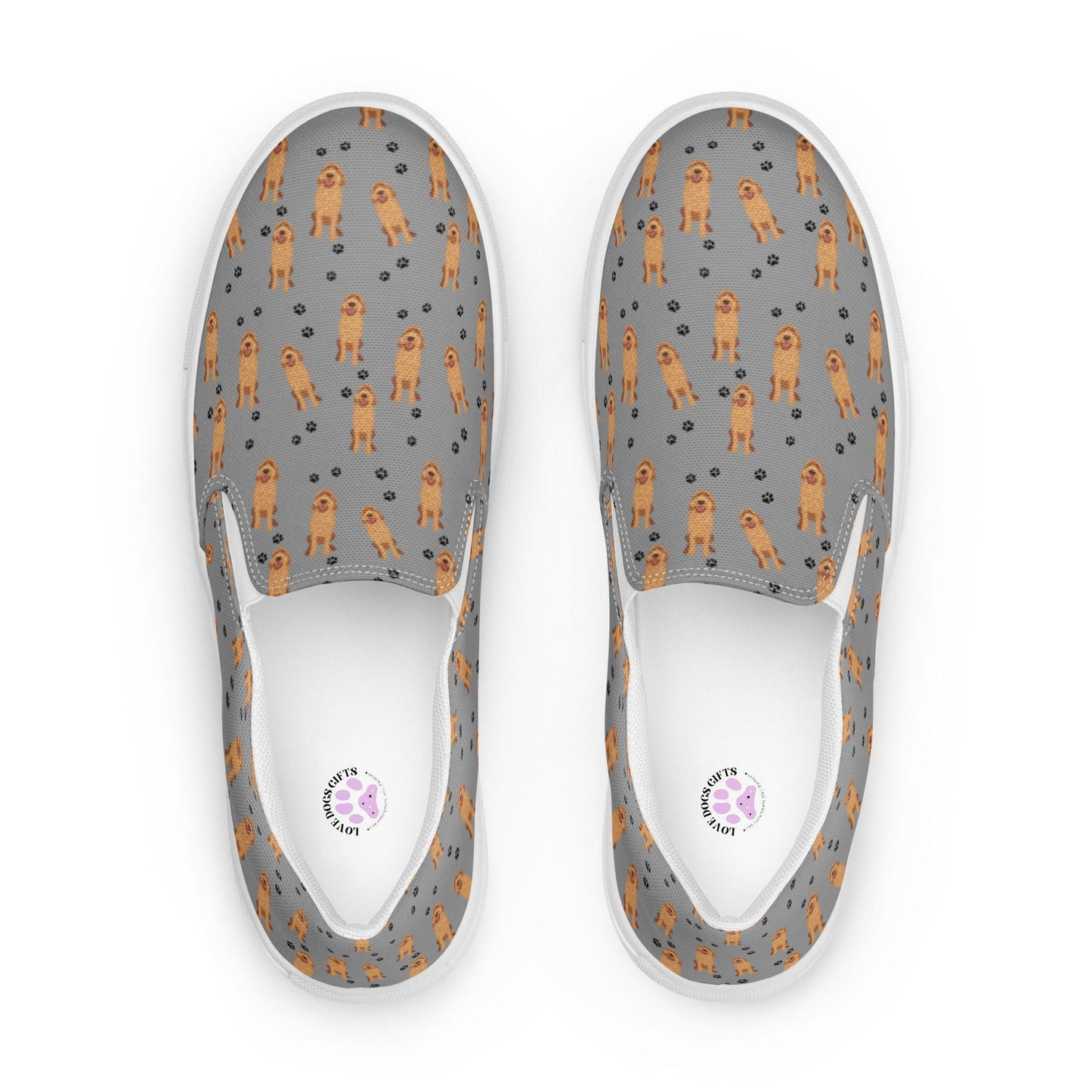 Goldendoodle Women’s Canvas Shoes, Pet Owner Gifts, Doodle Lover Gifts, Labradoodle Shoes, Goldendoodle Gifts, Dog Print Shoes, Dog Mom Shoe