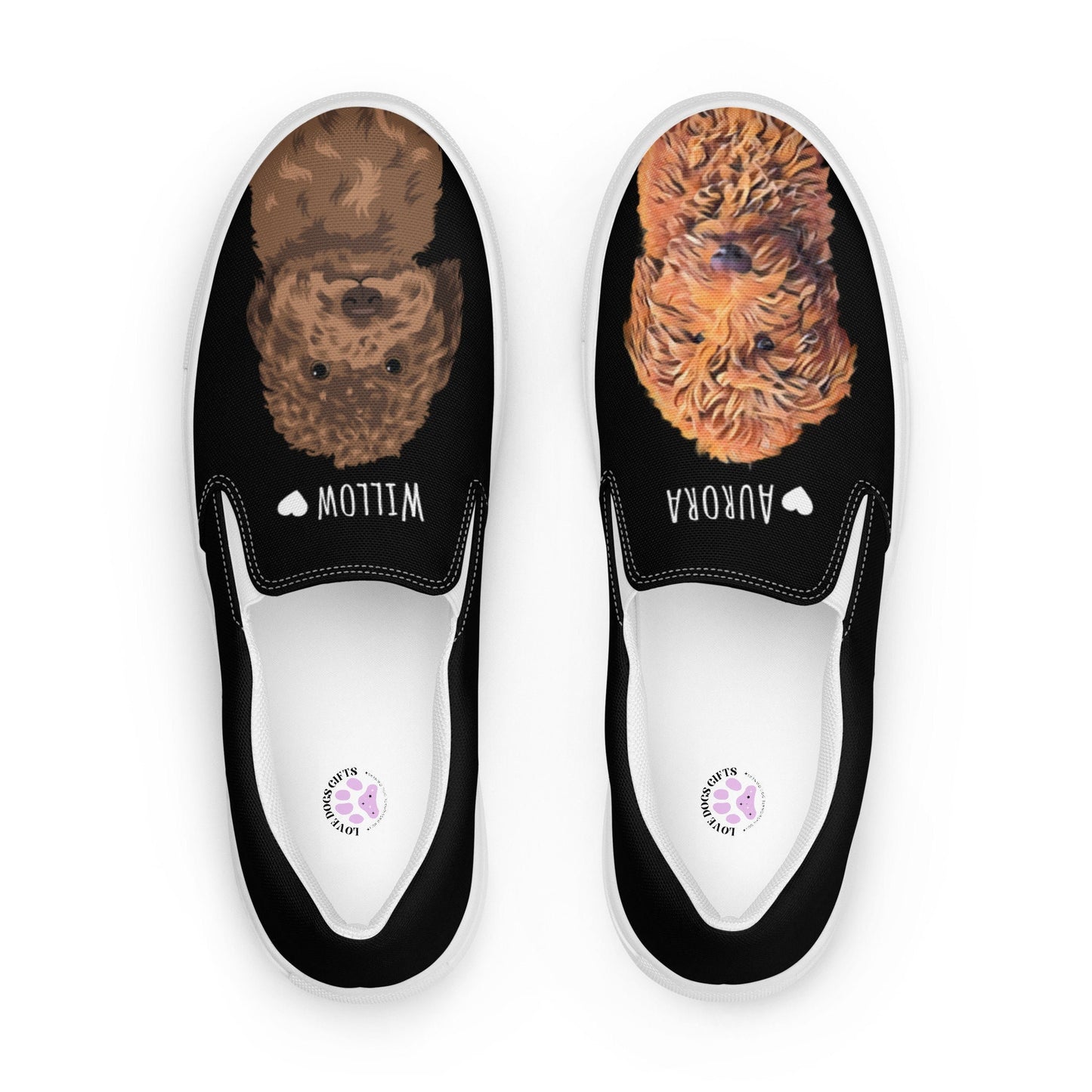 Goldendoodle Shoes, mothers day gift, daughter birthday gift, canvas shoe, dog portrait shoe, cockapoo gift, golden doodle gifts