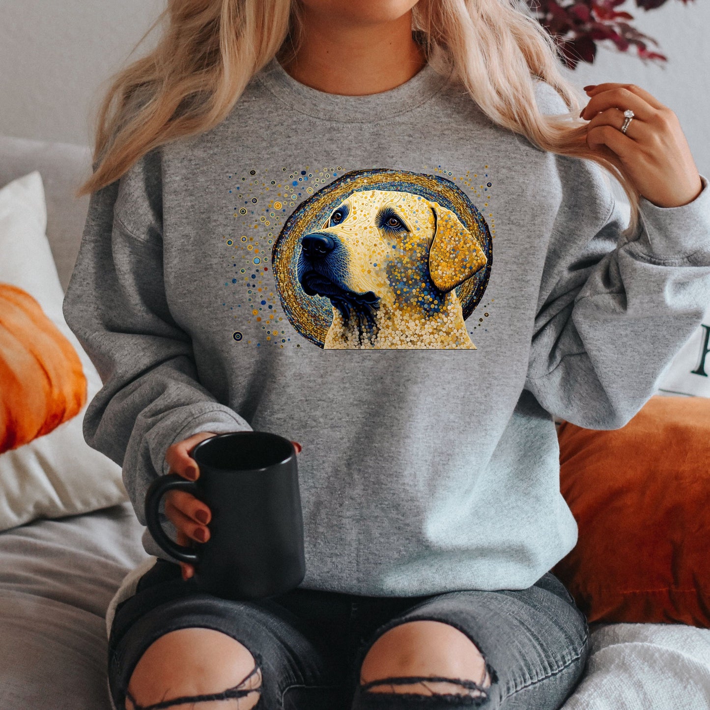 Labrador Retriever Sweatshirt, Labrador Original Artwork, Love Labradors Shirt, Retriever Gifts, Lab Mom Shirt, Lab Dad T-Shirt, Yellow Lab