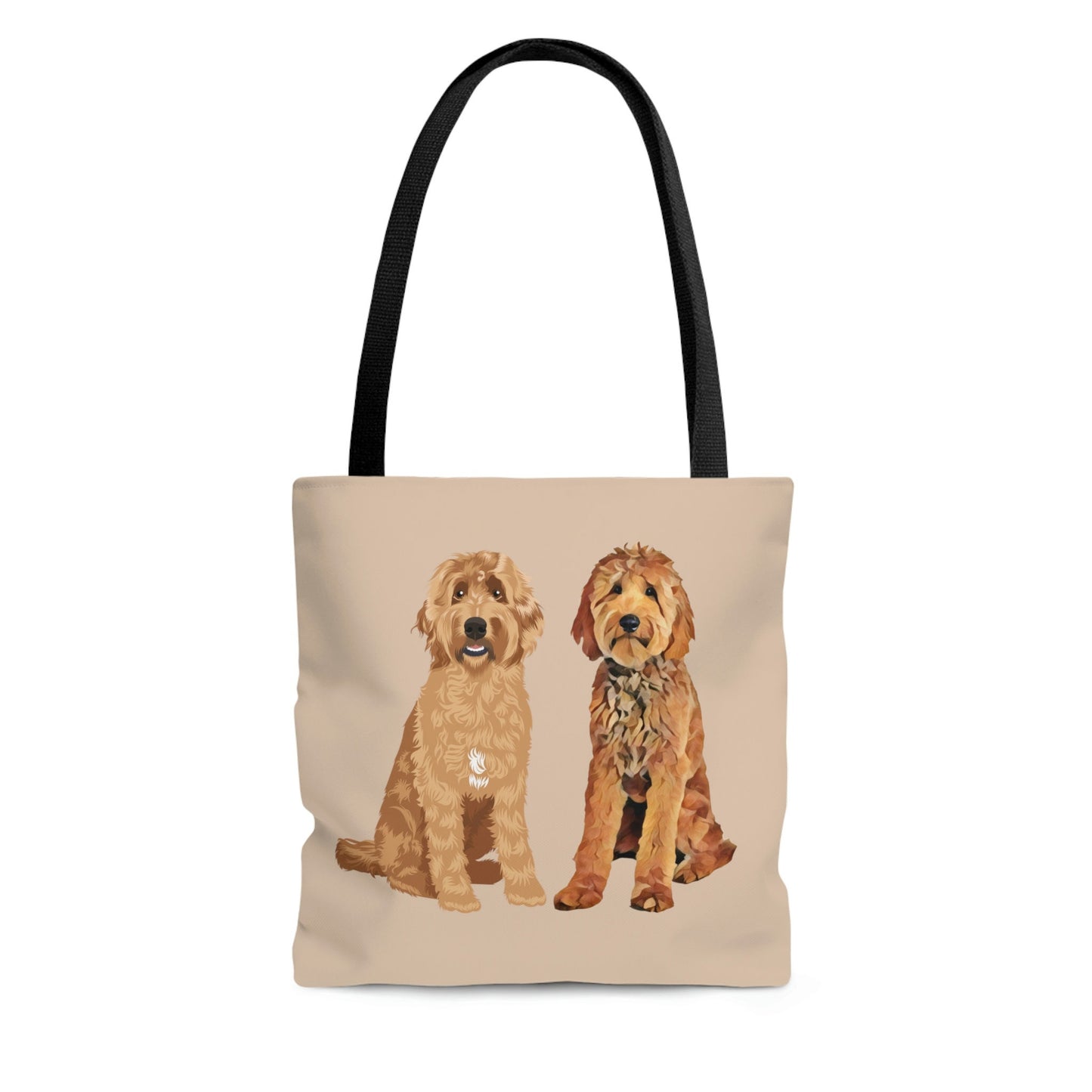 Golden doodle tote bag