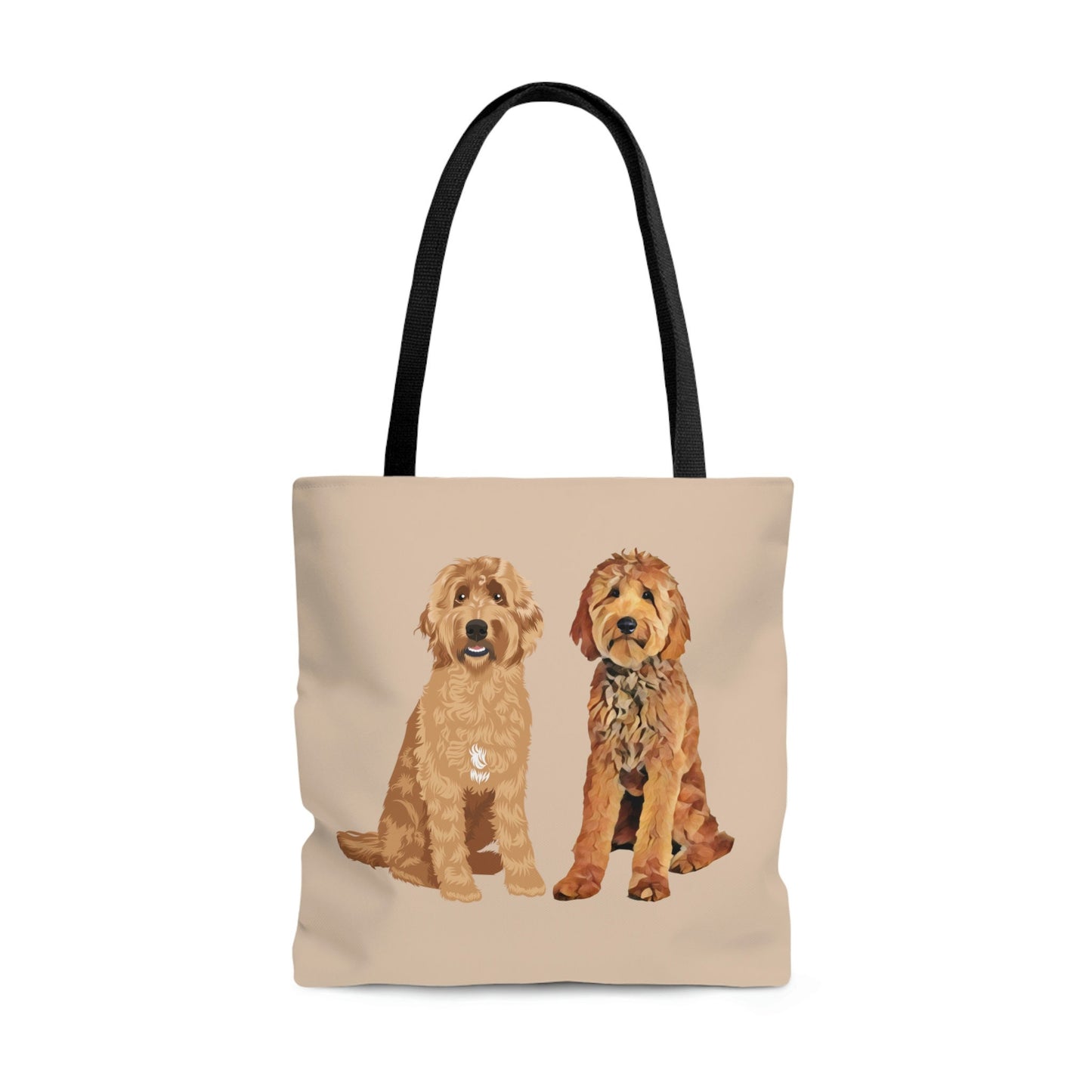 Golden doodle tote bag