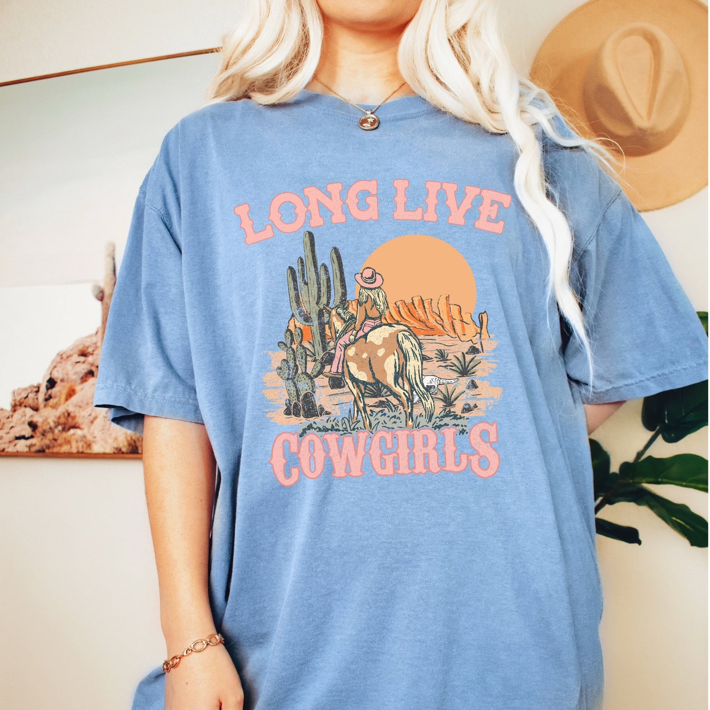 Long live cowgirls tee, comfort colors vintage inspired t-shirt, comfort colors shirt, Nashville tee, music city, tennessee tee, cowboy tee