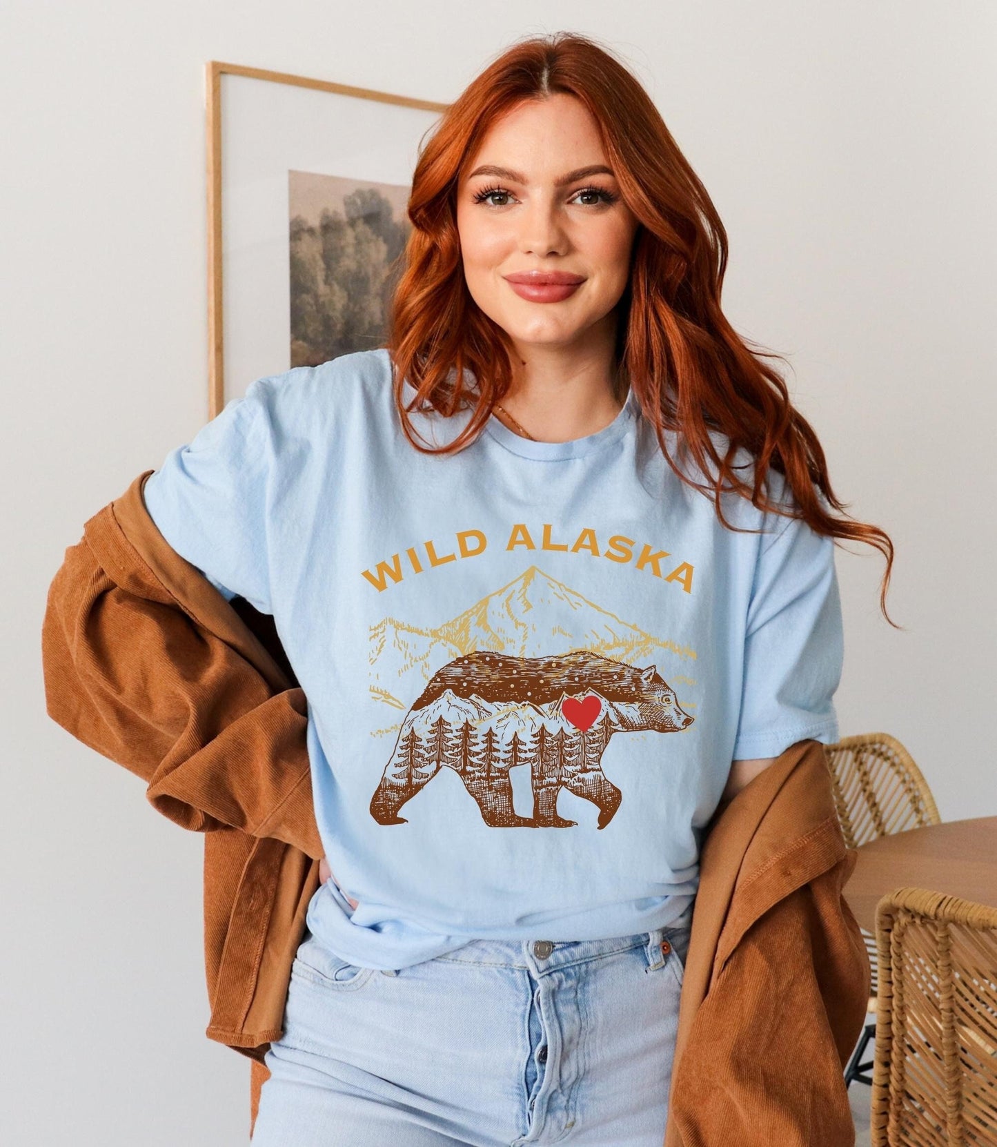 Wild Alaska t-shirt, Alaska gifts, cruising alaska tee, denali national park, alaska bear t-shirt, alaska cruising gifts, bear lovers