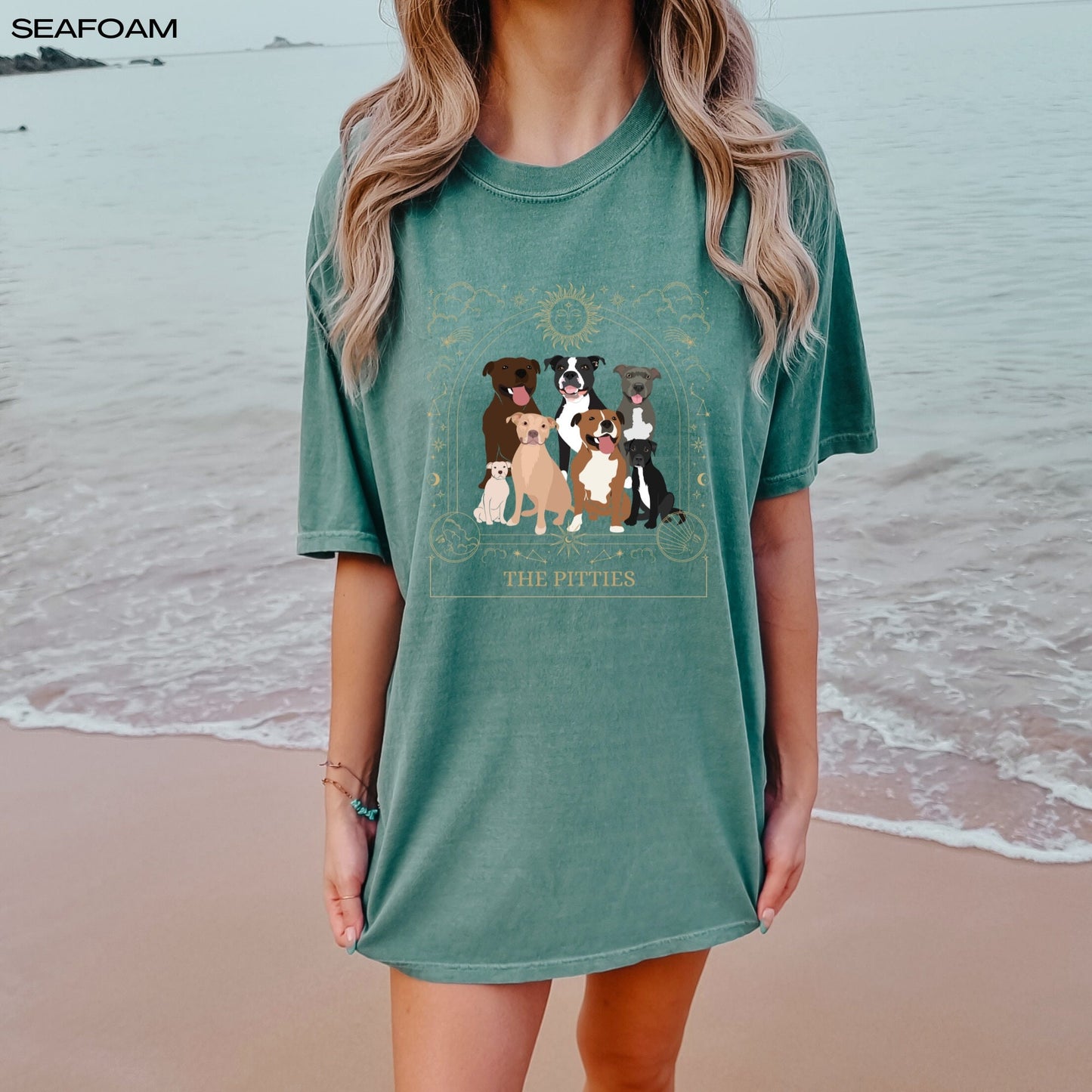 The Pitty tarot comfort colors t-shirt, Pitbull gifts, Pitbull lover shirt, rescue dog shirt, I love Pitbulls tee, Pitbull mom gift