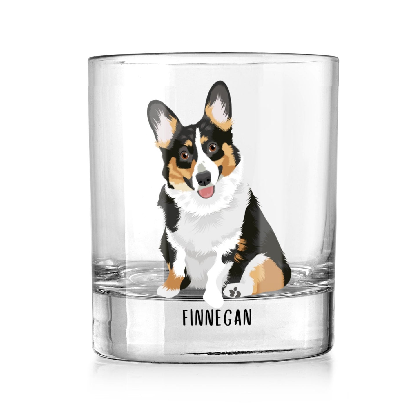 Corgi dad gift, corgi whiskey glass, tricolor corgi gifts, corgi mom gift, corgi tumbler, corgi glass, corgi can, husband gift, wedding gift