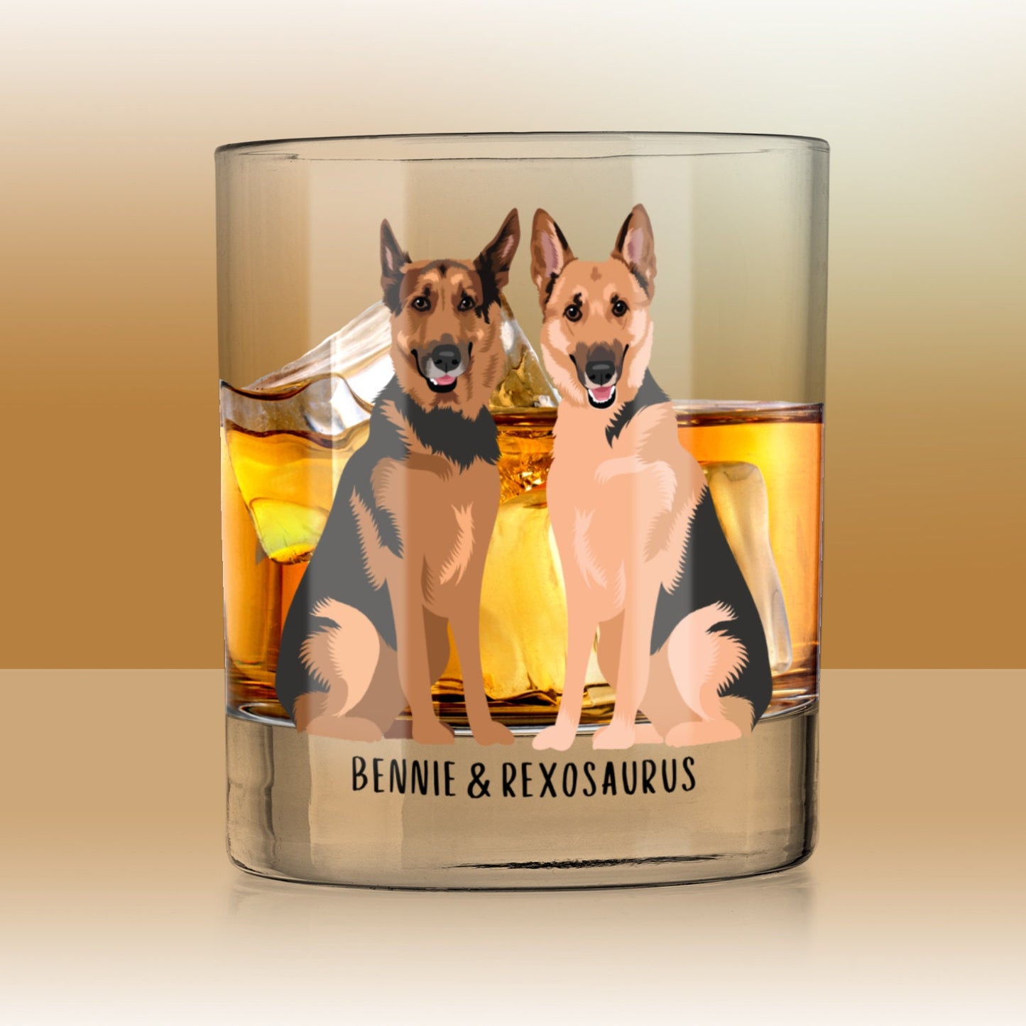 German shepherd whiskey glass, german shepherd dad gift, german shepherd gifts, dog dad gifts, wedding gift, anniversary gift, pet loss gift
