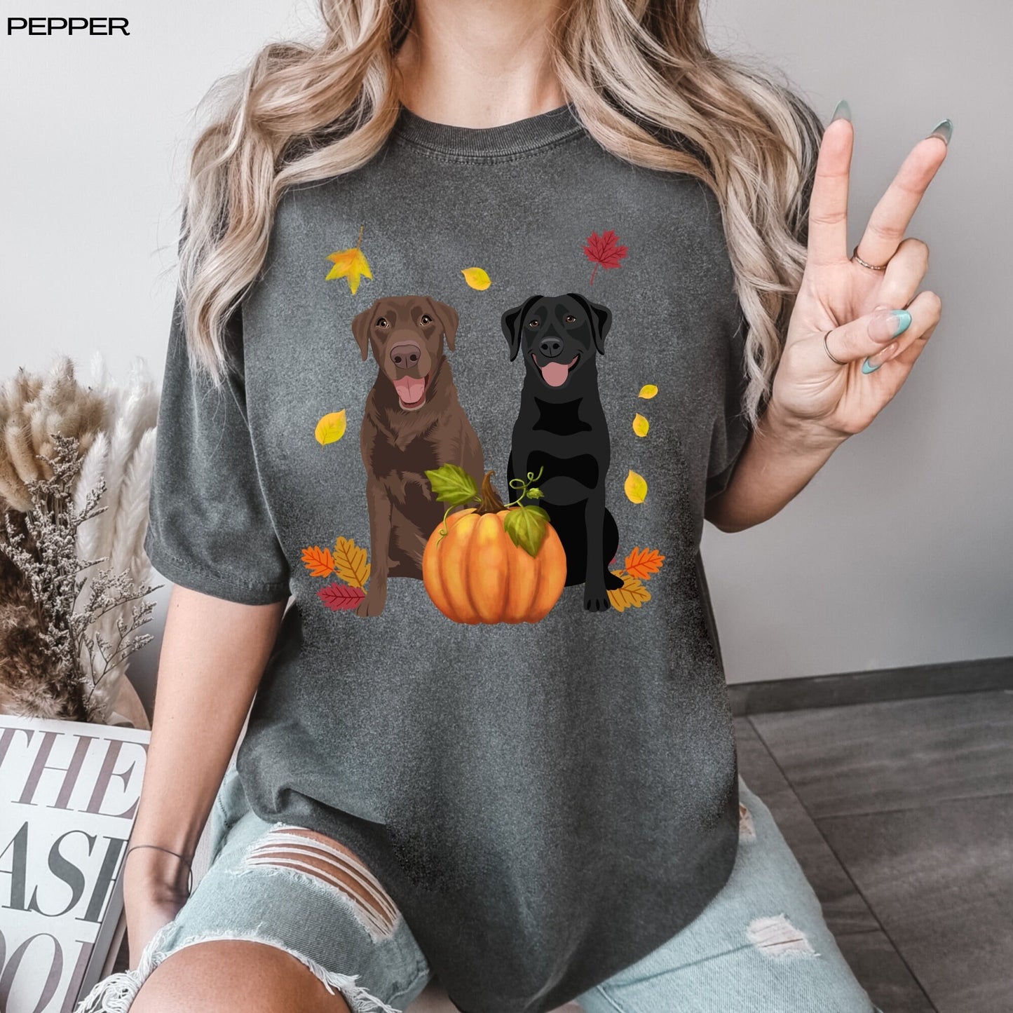 Pumpkin Labrador retriever comfort colors shirt, labrador retriever gifts, labrador mom sweater, labrador dad t-shirt, dog mom shirt