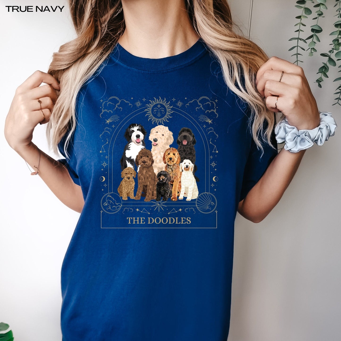 Tarot Golden doodle shirt, comfort colors t-shirt, goldendoodle gifts, celestial shirt, dog mom birthday gift, dog owner tee, christmas tee