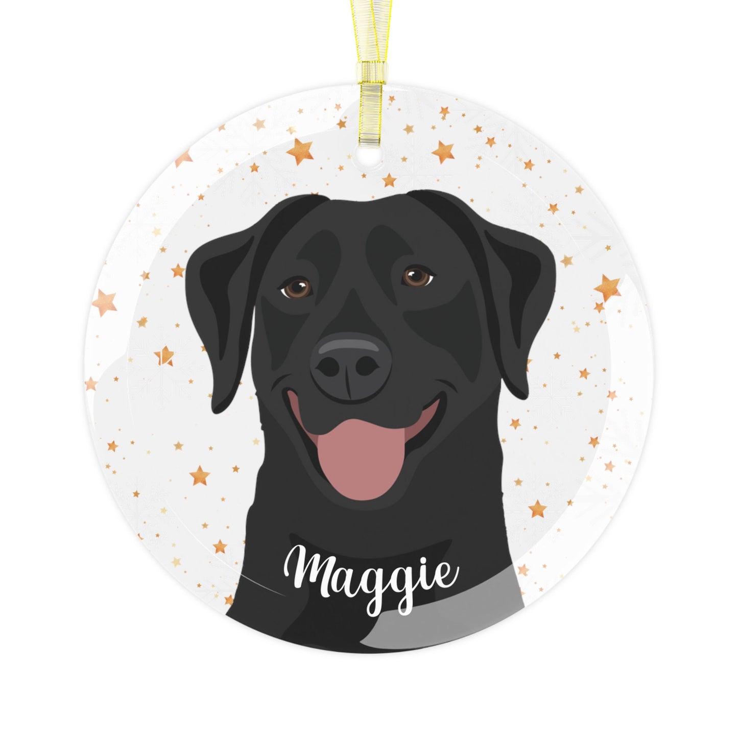 Black labrador ornament, labrador dad gift, dog Christmas ornament, Labrador Retriever gifts, holiday decor bauble, labrador mom gifts