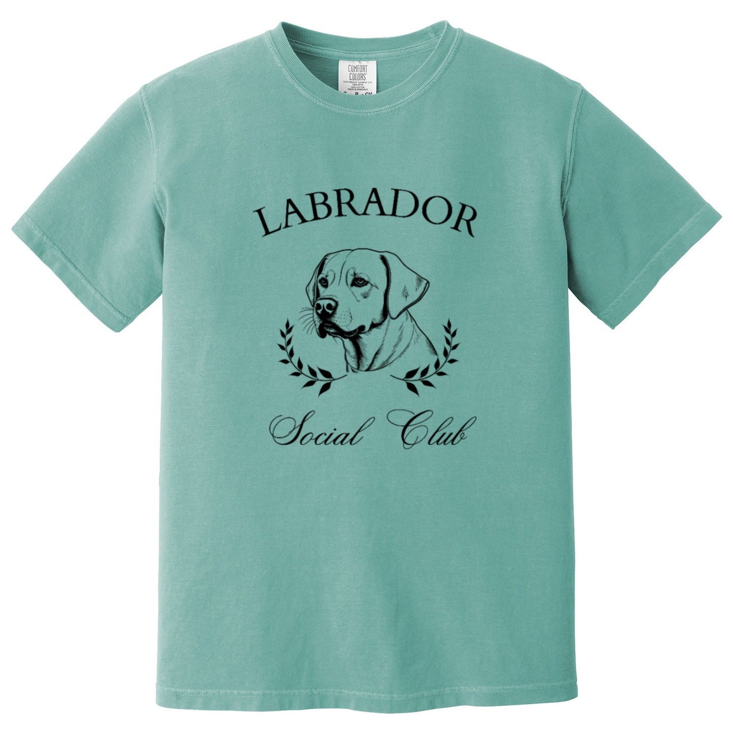 Labrador social club t-shirt, comfort colors shirt, labrador gifts, dog mom tee, mothers day gift, girlfriend birthday gift, red fox lab tee
