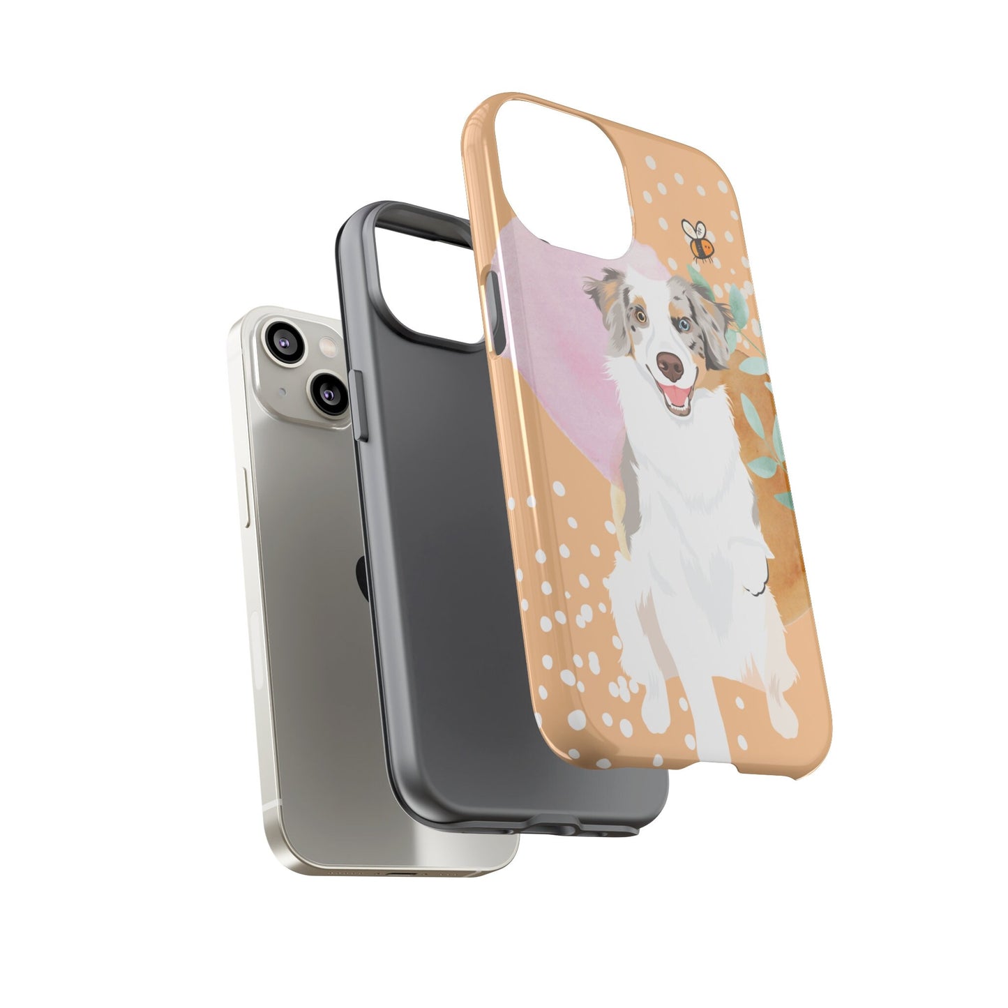 Peach Goldendoodle Phone Case, iPhone 15 Case pro max, Goldendoodle Gifts, mothers day gift, doodle mom birthday gift, summer phone coved