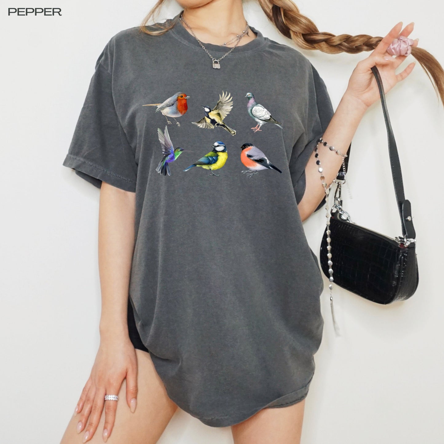 Cottagecore Bird t-shirt, bird lover shirt, nature lover gift, sparrow shirt, gift for her, birdwatcher gift, y2k girlie aesthetic trends