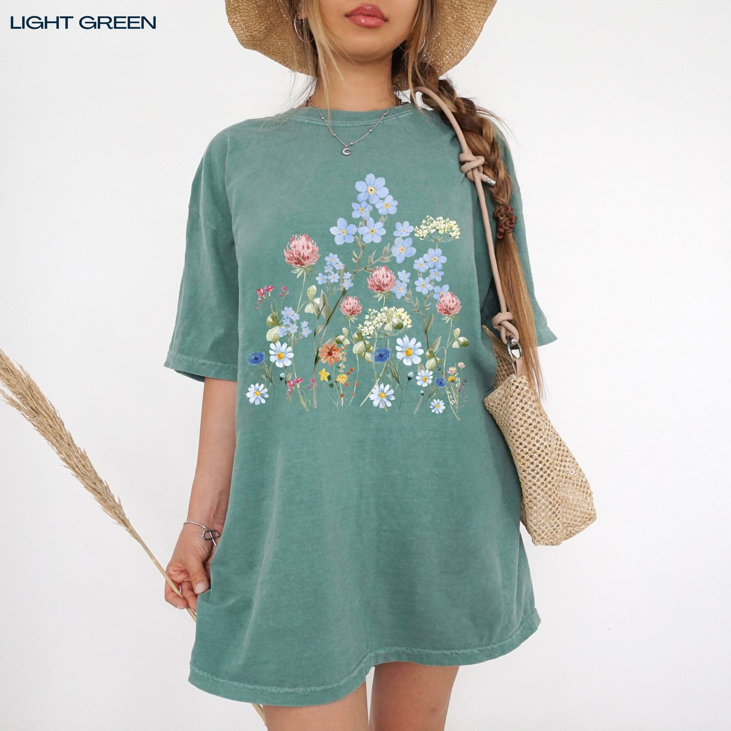 Cottagecore wildflower shirt, comfort colors t-shirt, cottagecore aestheti tee, mothers day gift, niece birthday gift, boho, botanical shirt