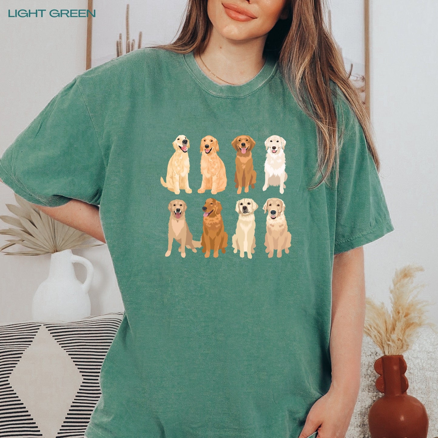 Golden Retriever Shirt, comfort colors, sister birthday gift, golden mama shirt, dog mom gift, dog lover gift, red Golden Retriever gifts