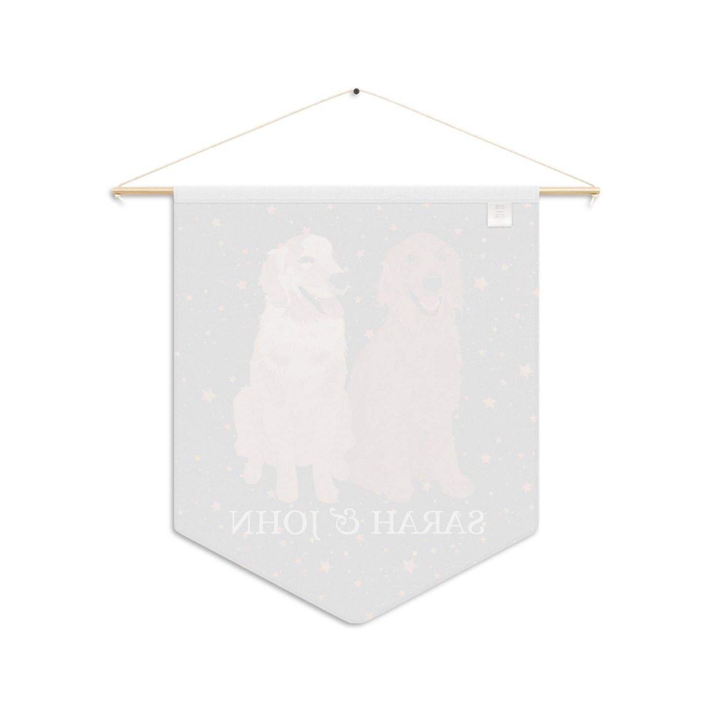 Golden retriever home decor, golden pennant flag, mothers day gift, dog housewarming gift, pet loss gift, pet memorial gift, golden gifts