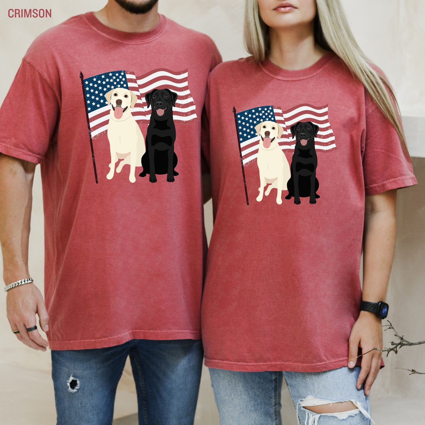 American Labrador T-shirt, comfort colors tee, 4th of july gift, retriever gifts, voting gifts, birthday patriotic shirt, lab mom shirt