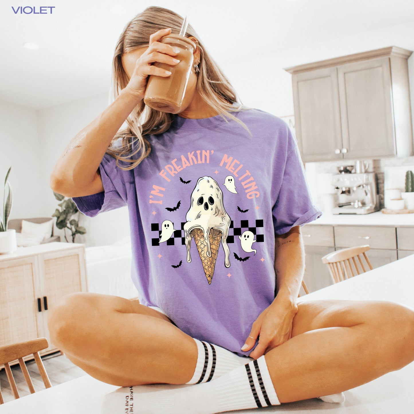 Hot Summer Melting Ice Cream 90s Shirt, festival gift for her, y2k beach girl vacation shirt, funny sister college shirt, spooky season