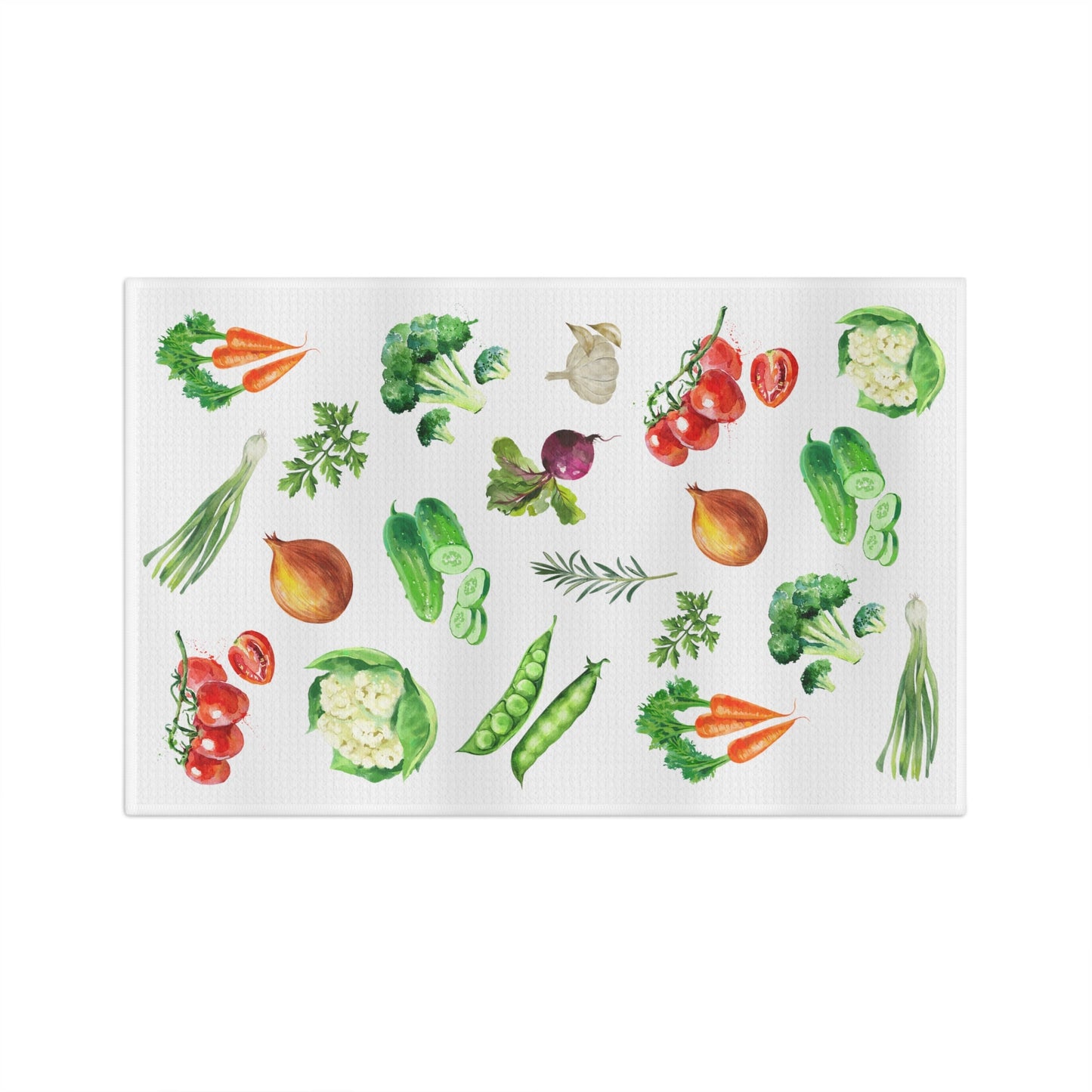 Kitchen vegetable tea towel, dish towel kitchen decor, Housewarming gift, Farmhouse towel, grandma gift, wife gift