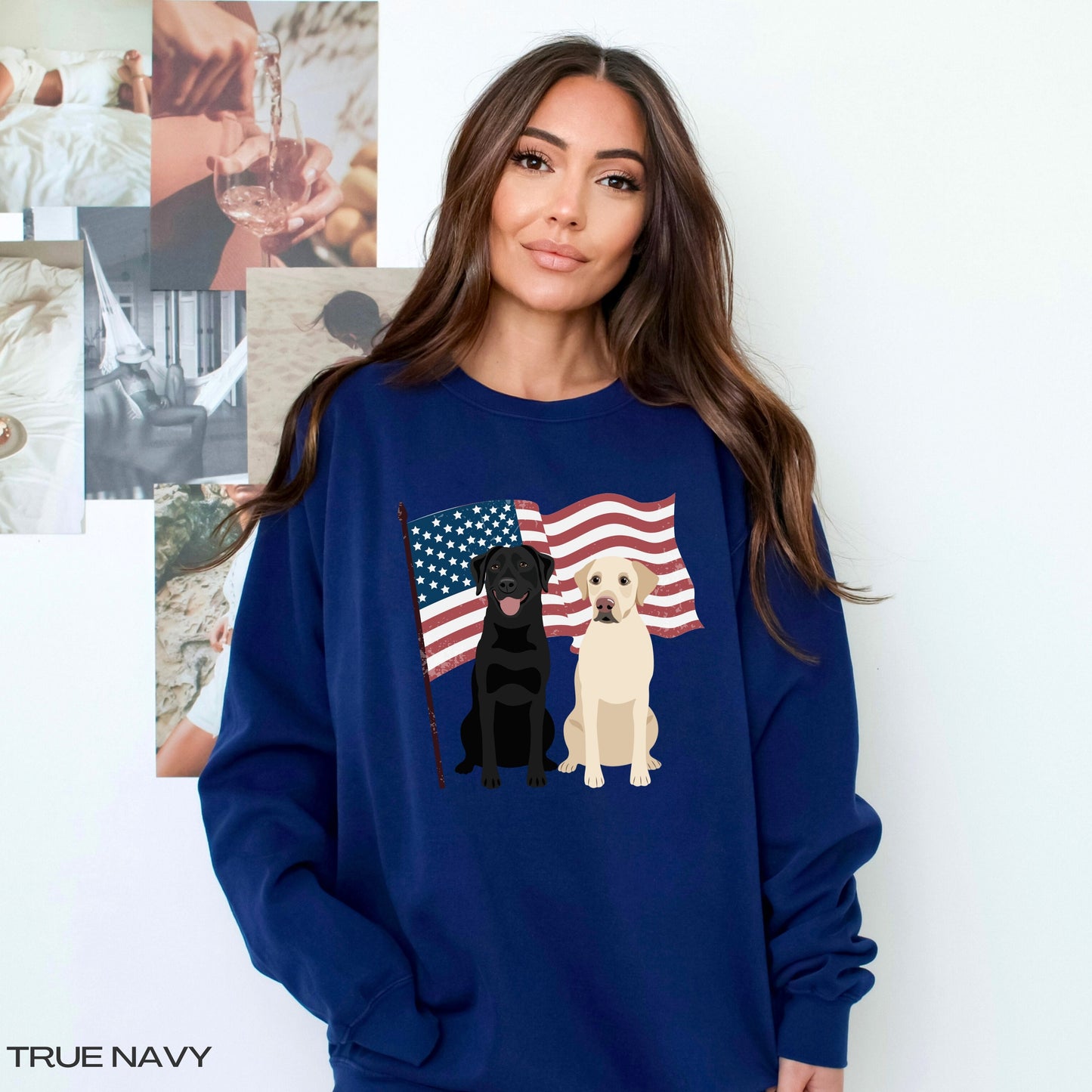 American Labrador Retriever Sweatshirt, comfort colors 1566, wife birthday gift, retriever gift, usa president election shirt, lab mom shirt