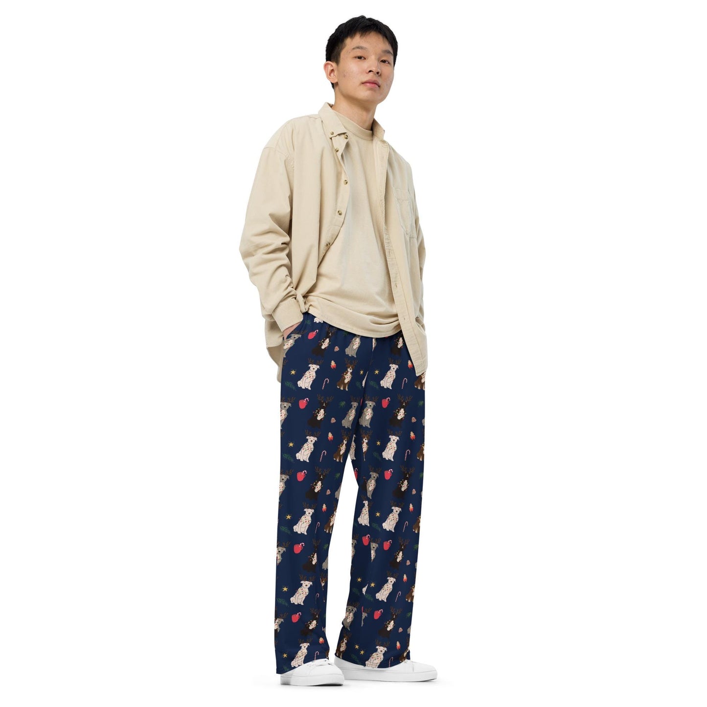 Christmas Pitbull Pajama Pants, Pitbull gifts, dog pajama pants, pitty gifts, young adult pants, wife birthday gift, fall lounge pants