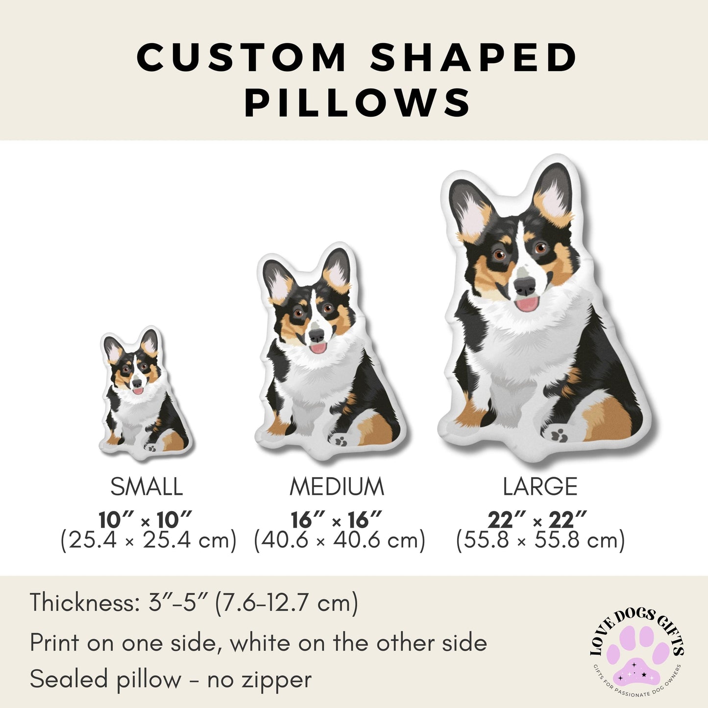 Custom Shape Corgi pillow Made In The USA, fall corgi gifts, welsh pembroke, Halloween wife birthday gift, Christmas corgi owner home decor